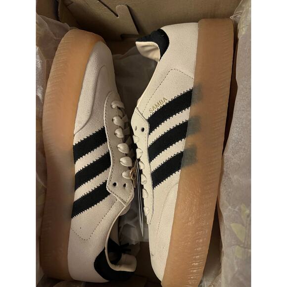 adidas sambae Cream and Black Athletic Shoes - Picture 7 of 11